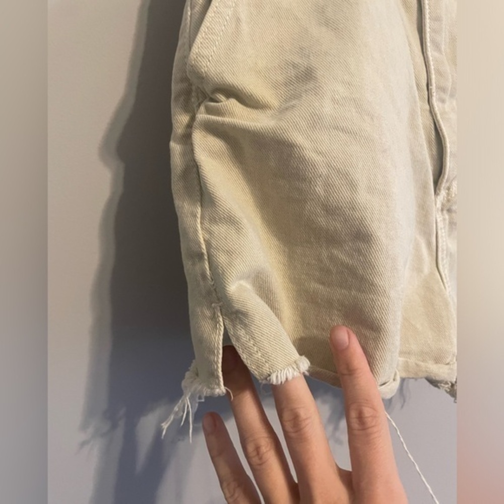Zara paper bag khaki shorts size 4 - Picture 3 of 9